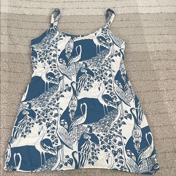 Reformation Blue and White Mini Dress - Picture 4 of 9